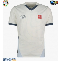 Moški Nogometni dresi Švica Gostujoči EP 2024 Kratek Rokav